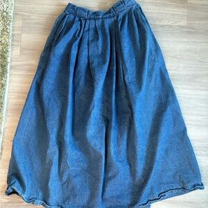 Vintage Eddie Bauer A-Line Denim Skirt